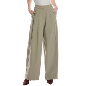 Proenza Schouler White Label Womens Helena Pleated Pant, Green
